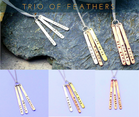 Sonia Therese Design |  Trio of feathers| McAtamney Gallery and Design Store | Geraldine NZ